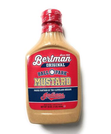Bertman Ball Park Mustard - 4x16 oz Bottles | Original Cleveland Mustard | Great Value! - Buy Online on GoSupps.com