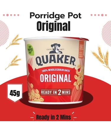Quaker Oats Pick N Mix - Choose From 6 Flavours |Banana & Strawberry Apple & Blueberry Golden Syrup Original Porridge Oat Chocolate Orange Oat Caramel Fudge - Pack of 2 59.00 g (Pack of 2) - Buy Online on GoSupps.com
