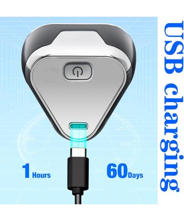 Buy USB 3D Electric Shaver for Bald Men - Hypoallergenic Wet/Dry Rotary Shaver with Fast Charging - Perfect Gift - Buy Online on GoSupps.com