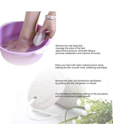 PHOGARY Natural Pumice Stone 2 PCS Set - Hard Skin Callus Remover for Feet & Hands - Foot File Exfoliation Tool for Dead Skin Removal - Buy Online on GoSupps.com