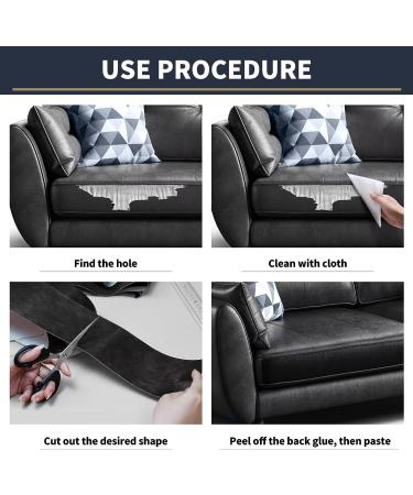 Leather Tape 3X60 Inch Self-Adhesive Leather Repair Patch for Sofas  Couch  Furniture  Drivers Seat(Black) 3 x 60 Inches Black - Buy Online on GoSupps.com