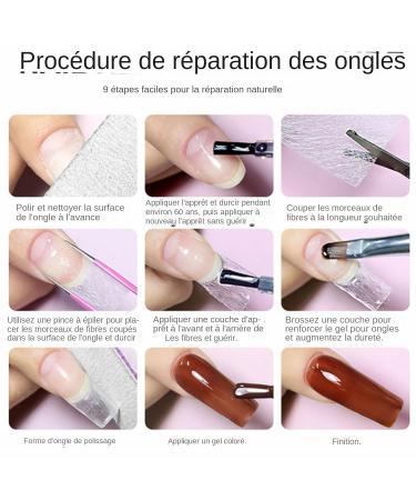 Nail Repair Kit | 5g File Brush and Tweezers - Repair Gel for Damaged Nails Daily Manicure Care for Damaged and Split Nails - Buy Online on GoSupps.com