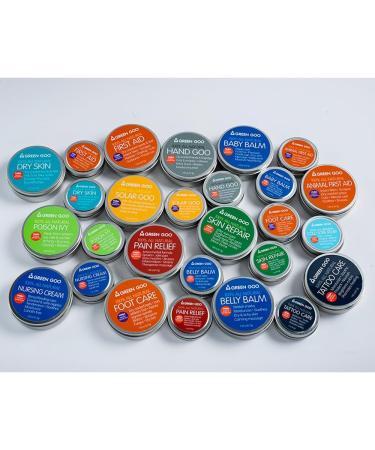 Green Goo Baby Balm Large Tin - 3 Piece Set 0.6 lb | Organic & Natural Baby Care | International Shipping Available - Buy Online on GoSupps.com