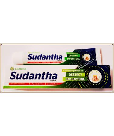 Link 12 x 80g Sudantha Homeopathic Herbal Toothpaste for Total Oral Protection