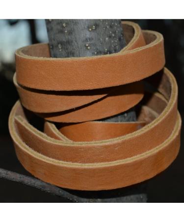 Genuine Top-Grain Leather Strap | 72 x 0.5 | DIY Arts & Crafts - Tan Leather Strip for Clothing, Jewelry & Wrapping - Buy Online on GoSupps.com