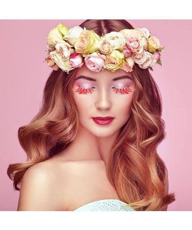 25mm Red Dramatic Fluffy False Eyelashes - Stand Out with Stunning Volume - Buy Online on GoSupps.com