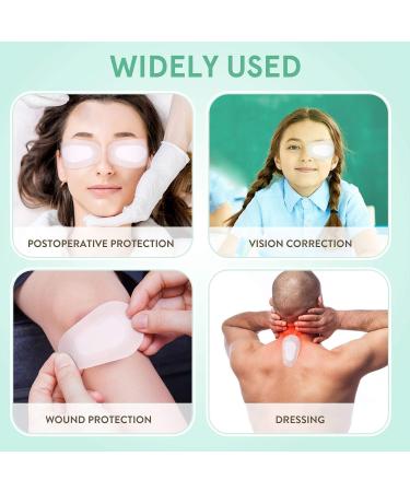 Lurrose 20pcs Nonwoven Sterile Eye Pads - Self-adhesive Eye Dressing Pads for Eye Care - Individually Wrapped - Buy Online on GoSupps.com