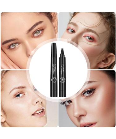 Eyebrow Marker - Eyebrow Pencil Waterproof - Quick Dry Simulation Nature Eyebrow Makeup Pencil For No Smudge Liquid Long Wear Rowces Black - Buy Online on GoSupps.com