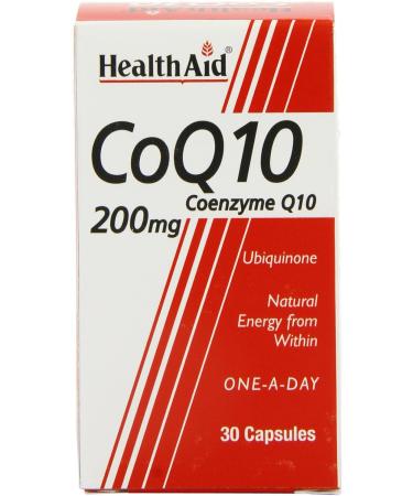 HealthAid CoQ-10 200mg - 30 Capsules | Powerful Coenzyme Q10 Supplement - Buy Online on GoSupps.com