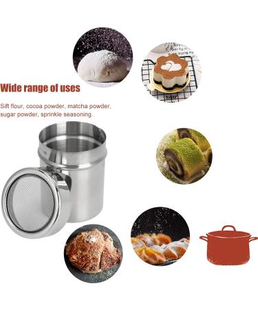 Drague poudre Shaker poudre Tamis poudre Shaker d'assaisonnement en acier inoxydable de qualit sup rieure pour la cuisine Cuisine Utilisation au bureau domicile Acier - Buy Online on GoSupps.com