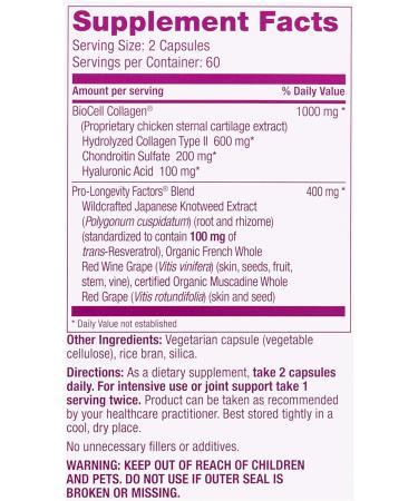 ReserveAge Nutrition Collagen Booster 120 Capsules - Anti-Aging Support & Skin Health - Buy Online on GoSupps.com