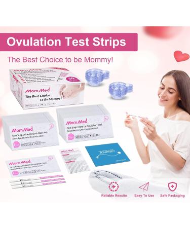 MOMMED Ovulation Test Strips 50 LH Kit + Collection Cups | High Sensitivity Ovulation Tests 50 Count | Track Ovulation Accurately - Buy Online on GoSupps.com
