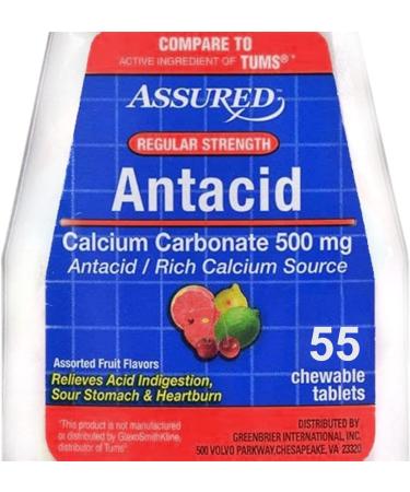 Assured Anti-Acid with Calcium Chewable Tablets - 60 Count - Buy Online on GoSupps.com