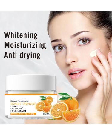 Sweet Orange Face Mist&Cream Fine Face Spray Hydrating Face Mist&Anti Aging Cream Set Brighten Serum for Face Brighten&Improve Uneven Skin Skincare Set Relieves Dark Spots Spray Moisturiser - Buy Online on GoSupps.com