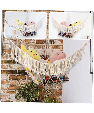 Solustre 4-Piece Yoga Ball Stand & Hammock Toy Storage - Bohemian Plush Toy Organizer for Kids - Buy Online on GoSupps.com