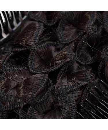 Shop Medium Brown Curly Hairpiece with Clip | Lady Outlet Mall - Stylish Bun & Chignon for Perfect Hairstyles - Buy Online on GoSupps.com