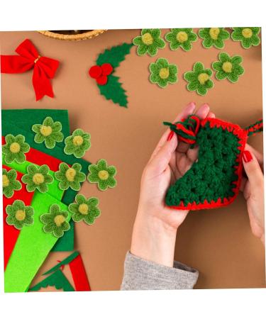 Operitacx 40 Pcs Diy Accessories Hair Pin Flower Embroidery Patches Flower Patches Headband Braided Flowers - Buy Online on GoSupps.com
