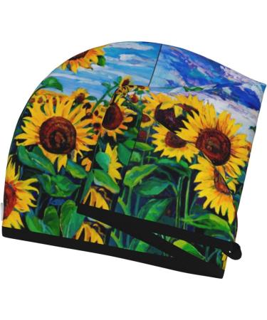 Hair Towel Wrap for Quick Drying - Sunflower Button Towel Turban | Soft & Absorbent - Buy Online on GoSupps.com