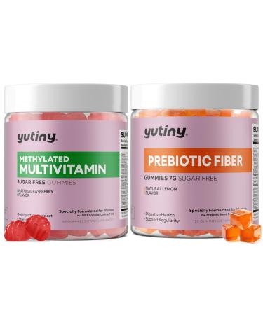Yutiny Methylated Multivitamin 7g Prebiotic Fiber Gummies for Women