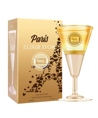 Hybrid & Company Paris Elixir D'Or For Women Fascinating Fragrance Scent Womens Perfume 3.4 Fl Oz