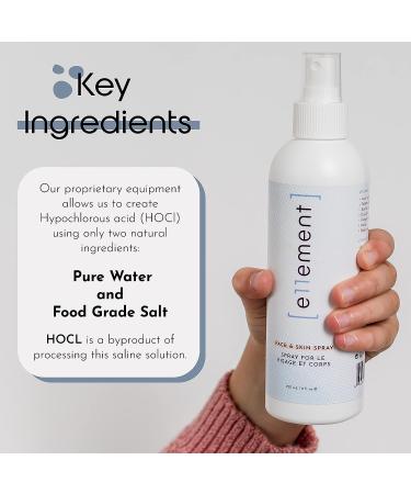 Hypochlorous Acid Face & Skin Spray - HOCL for Acne Prone Skin, Eczema, Dry Scalp - Safe Post Procedure Toner, Eye Lash & Hand Cleanser - 8oz - Buy Online on GoSupps.com