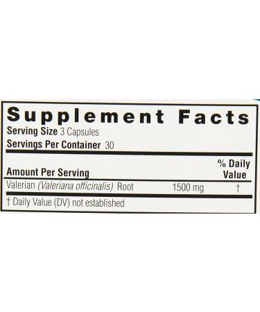 Nature's Answer Valerian Root 1500 mg Capsules | Natural Sleep Aid & Stress Relief (90 Count) - Buy Online on GoSupps.com