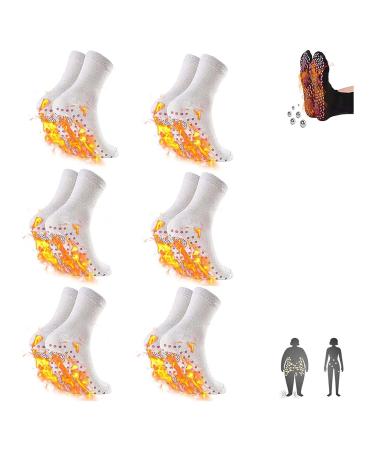 Alvo feet socks Alvo feet socks for varicose veins Alvo socks Alvo feet Tourmaline socks alvo feet compression socks alvo feet socks for women (white 6 pair)