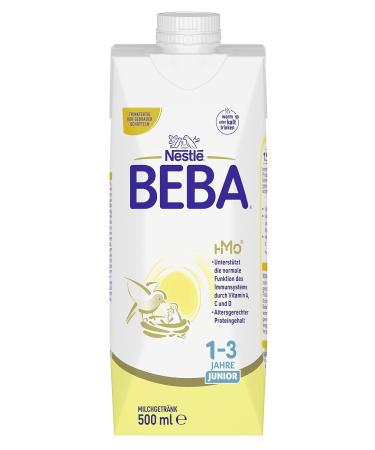 Nestl Beba Junior Milk Drink for Toddlers - Ready-to-Drink Tetra Pak Ideal for Ages 1+ 12 Pack (12 x 500ml) - International Shipping Available - Buy Online on GoSupps.com