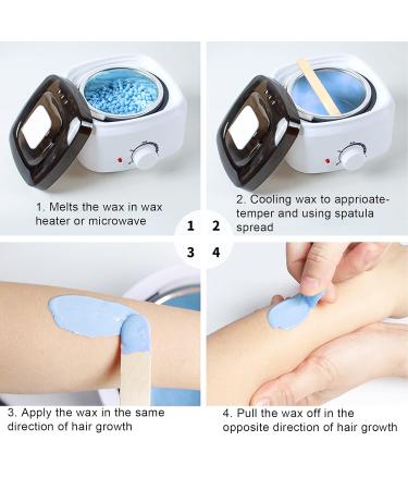 50g Painless Hair Removal Wax Beans - Blue Paperless Wax Beads for Face Hands Legs & Back | International Shipping Available - Buy Online on GoSupps.com