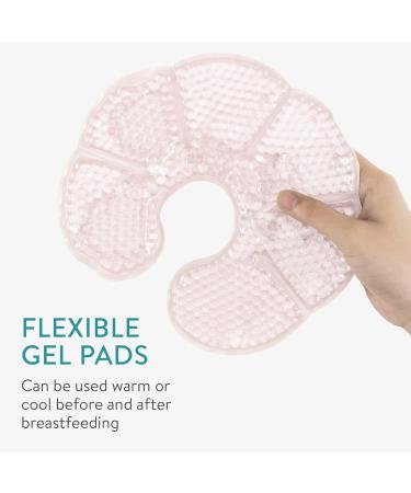Navaris Thermo Pads Chest Pillow - 2 Gel Pearl Warming Pillows for Breastfeeding | Reusable Breastfeeding Accessories - Pink - Buy Online on GoSupps.com