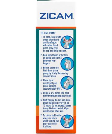 Zicam Intense Sinus Relief No-Drip Nasal Spray with Menthol & Eucalyptus - 0.5 oz - Buy Online on GoSupps.com