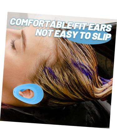 DRESSOOS 2 Pairs Hair Dye Ear Caps Hair Coloring Ear Cover Ear Covers for Hair Dryer Ear Caps for Styling Shower Ear Cap Hairdressing Ear Caps Water Love Slippers Men and Women 7.5x5cm Blue - Buy Online on GoSupps.com