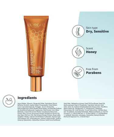 L'Oreal Paris Age Perfect Hydra-Nutrition Balm with Manuka Honey Extract - 1.7 oz | Paraben-Free Dry Skin Rescue - Buy Online on GoSupps.com