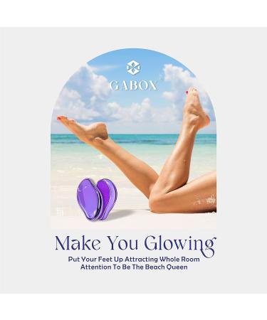 Callus Remover Foot Scrubber | Dead Skin Heel Scraper Pedicure Tool | Purple Foot SPA for Men and Women - Buy Online on GoSupps.com