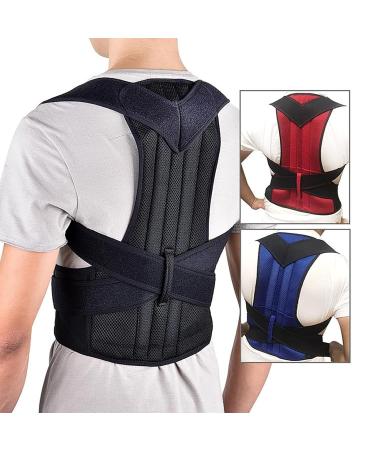 Back Posture Corrector for Women & Men | Plus Size XS-5XL Adjustable Spine Support Belt - Gray XL | Lumbar Brace & Posture Trainer - Buy Online on GoSupps.com