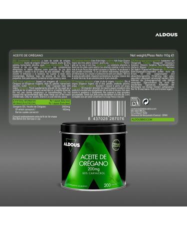 Huile d'origan en g lules avec 160 mg de carvacrol - 200 g lules - 1 par jour - Renforcement naturel du syst me immunitaire - Bien- tre digestif et antioxydant - 80% de carvacrol - Sans additifs - Buy Online on GoSupps.com