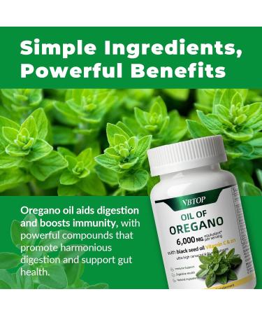 Oregano Oil with Black Seed Oil Vitamin C and Zinc 4-in-1 formula Naturally Contains Carvacrol and Thymol antioxidant and immune-boosting benefits and support digestion | Non-GMO | 90 Softgels 1 Bottle - Buy Online on GoSupps.com