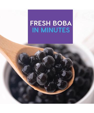Boba Boom Black Sugar Flavor Tapioca Pearls for Bubble Tea - 8.8 oz | Large Boba Bubbles | Ready in 5 Minutes - Buy Online on GoSupps.com