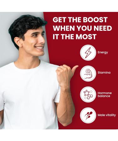 Vitality Max Supreme - Premium Vitality Health Supplement with Fenugreek, Panax Ginseng, Ashwagandha, Maca, Tribulus Terrestris, Himalayan Shilajit - 120 Vegan Supplements Capsules - Buy Online on GoSupps.com