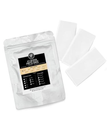 Gutenberg's Dank Pressing Co 2x4 inch premium rosin bags 10-100 Packs | rosin press bags | dab press nylon micron bags | All Micron Sizes (10-Pack, 90) 10-Pack 90