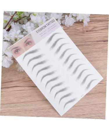 Housoutil 2pcs 3d Eyebrow Stickers Mens Eyebrow Stickers Brow Tool Imitation Eyebrow Human Body 6d Model Head 20.50X15.00X0.20CM Black - Buy Online on GoSupps.com
