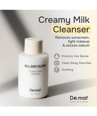 De:maf Welcome Kit Cleansing Set Gentle Cleansing Trio with Travel Pouch | Olive Oil Milk and Rice Foam Cleansers for All Skin Types - Buy Online on GoSupps.com
