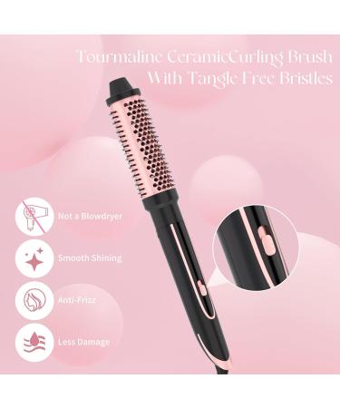 Curling Iron Set - Instant Heat Ceramic Curling Wand & Brush Dual Voltage Includes Glove & Clips | Shop Now - Buy Online on GoSupps.com