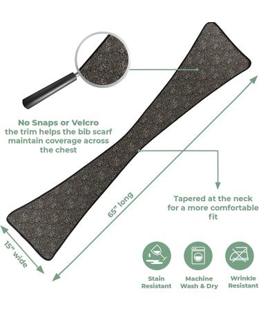 Reversible Adult Bib Scarf | Dignified Clothing Protector | Washable & Reusable - Buy Online on GoSupps.com