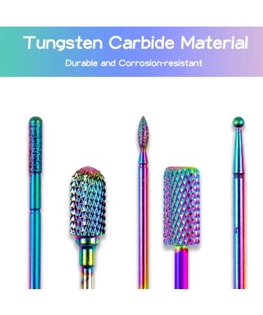 11-Piece Wolframcarbid Nail Drill Bit Set | Professional Manicure & Pedicure Tools with 75 Grinding Sleeves - Ideal for Home Use & Gifts - Buy Online on GoSupps.com