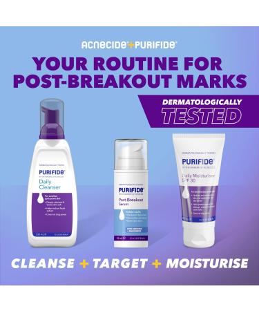Purifide by Acnecide Post-Breakout Niacinamide Serum with Bakuchiol for Acne Prone Skin & Blemish Control 30ml - Buy Online on GoSupps.com