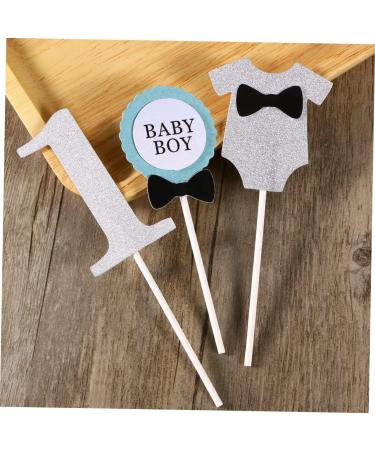 ibasenice Wooden Paper Cup Baby Girl Insert Card Silver 14.40X4.50X0.50CM - Buy Online on GoSupps.com