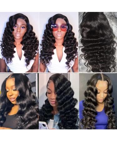 ARIETIS 26 Inch Glueless Pre-Plucked Lace Front Wig for Black Women - Loose Deep Wave HD Closure Human Hair Wig 180% Density, Bleached Knots - Wear and Go, Baby Hair Included - Buy Online on GoSupps.com