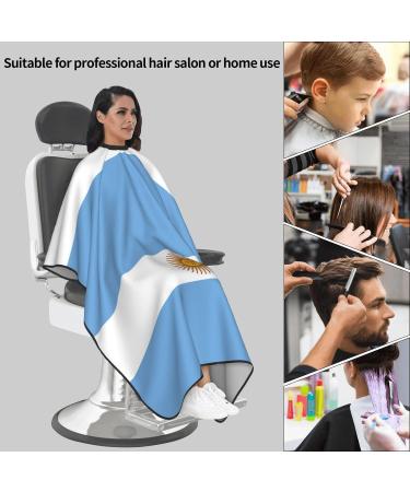 Unisex Argentina Flag Barber Salon Cape | Adjustable Neck Hair Cutting Cape for Salon & Home Use - Buy Online on GoSupps.com