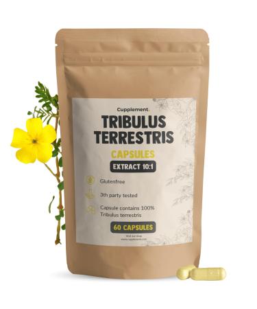Tribulus Terrestris 60 g lules Extrait 10:1 500 MG par g lule - Libido - Masse musculaire - Sang - Coeur - Gencives - Peau - Vitamines - Min raux - Vegan - Suppl ment - Superfood